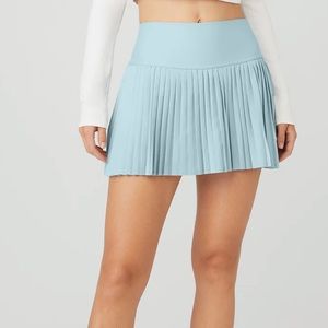 Alo Yoga Grand Slam Tennis Skirt in Chalk Blue